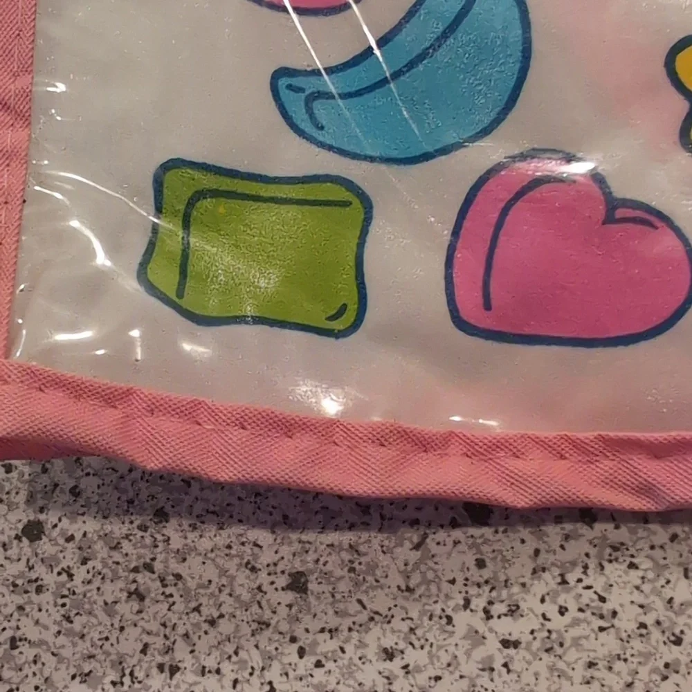 Vintage 1989 Vinyl Bib Miss Piggy And Kermit The Frog Arm Holes Food Catcher